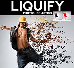 极品PS动作－液体抽离(2015版)：Liquify Photoshop Action